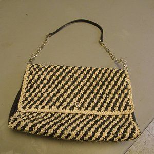 New Hand braided clutch purse with removable strap